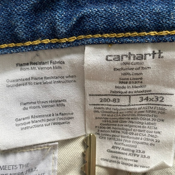 Carhartt Fire Resistant Heavy Denim Jeans - Picture 5 of 5